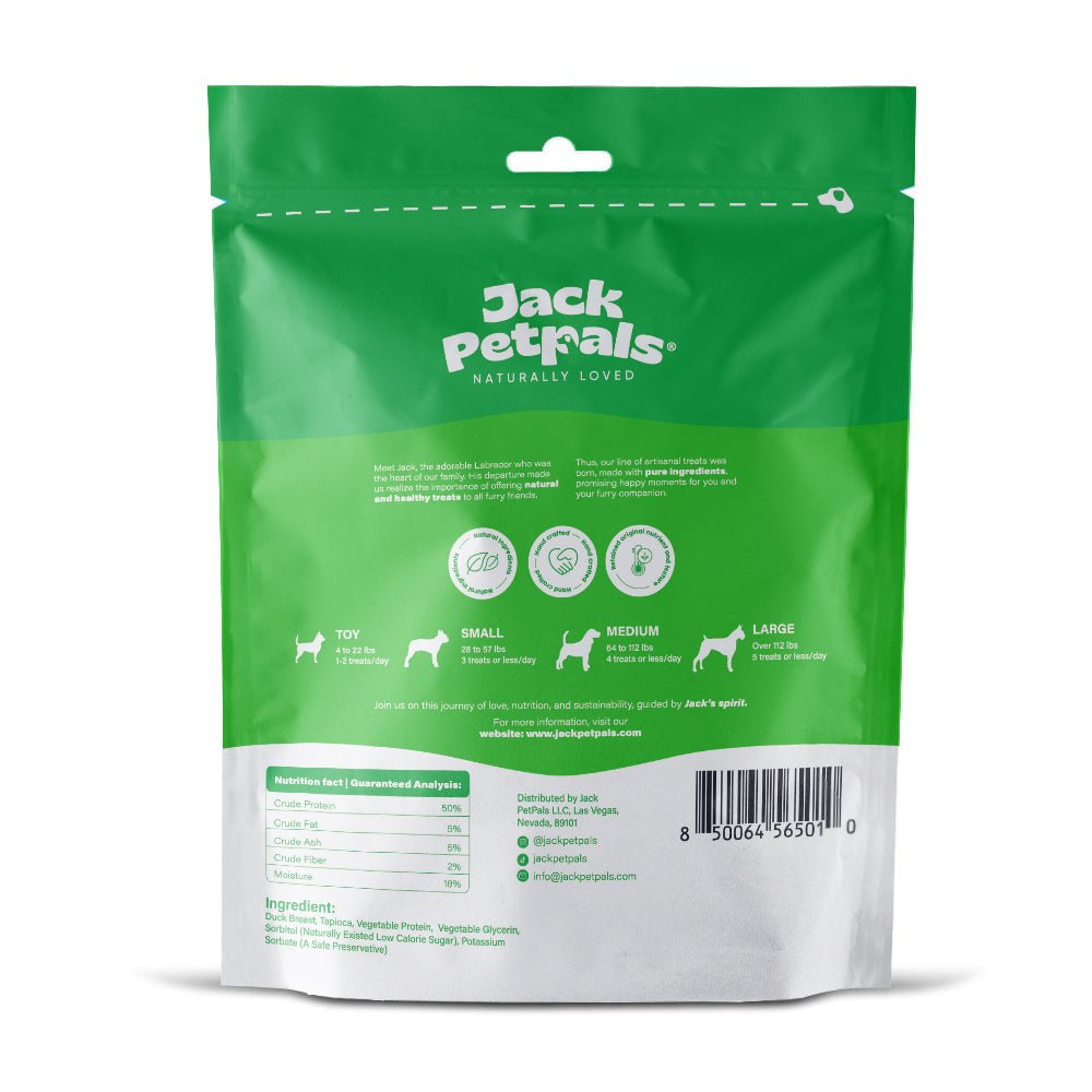 Jack PetPals Handcrafted Jerky Duck Breast Dog Treats (12oz) - Mac's Got More