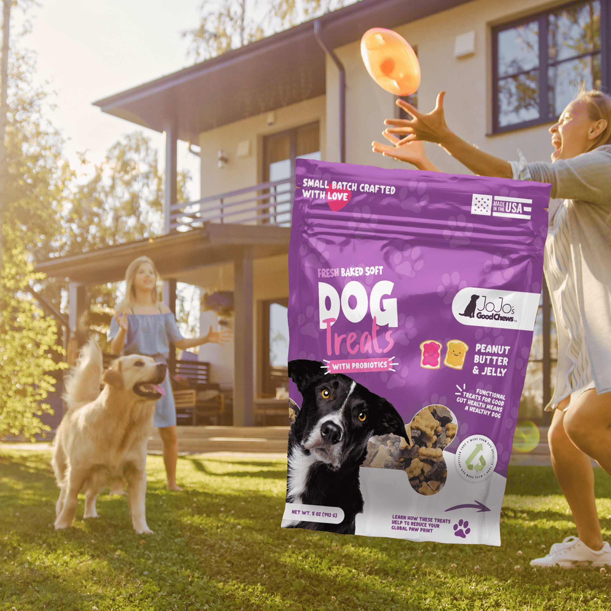 JoJo Good Chews Peanut Butter & Jelly Soft Chew Dog Treats - Mac's Got More