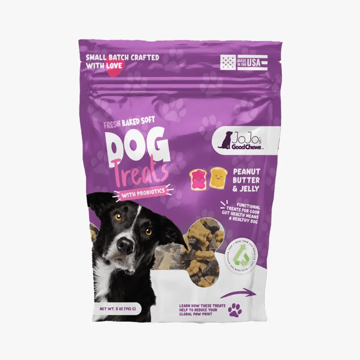 JoJo Good Chews Peanut Butter & Jelly Soft Chew Dog Treats - Mac's Got More