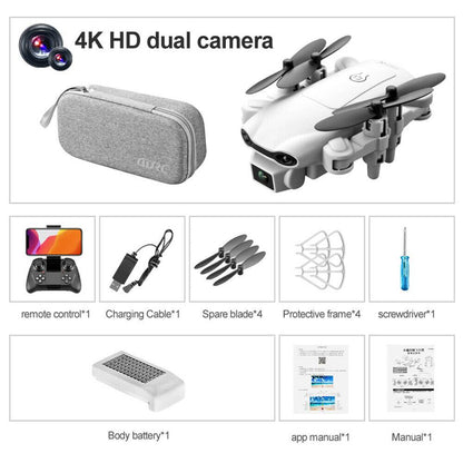 Mini RC Drone 4k HD Wide Angle Camera WIFI FPV Drone Dual Camera Quadcopter