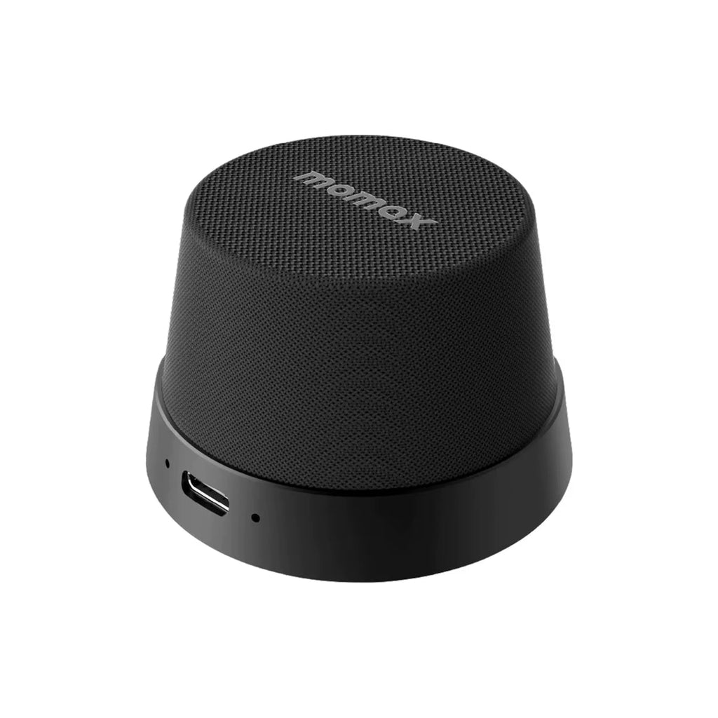 MOMAX 1 - Vibe Go: Magnetic Wireless Speaker & Phone Stand with IPX6 Waterproof Protection - Mac's Got More