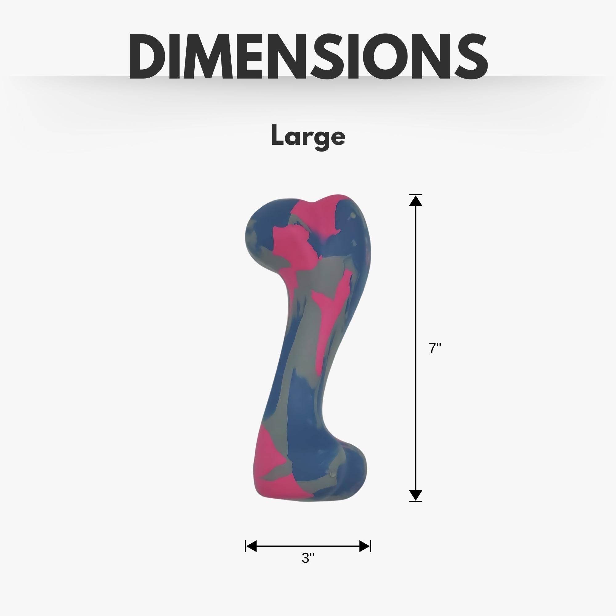 Natural Rubber Dog Bone Chew Toy – Durable & Safe, Fun & Interactive Play – Large - Mac's Got More