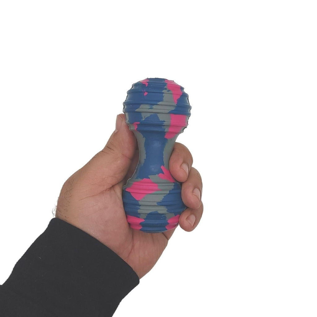 Natural Rubber Dumbbell Dog Chew Toy – Durable & Safe, Fun & Interactive Play - Mac's Got More
