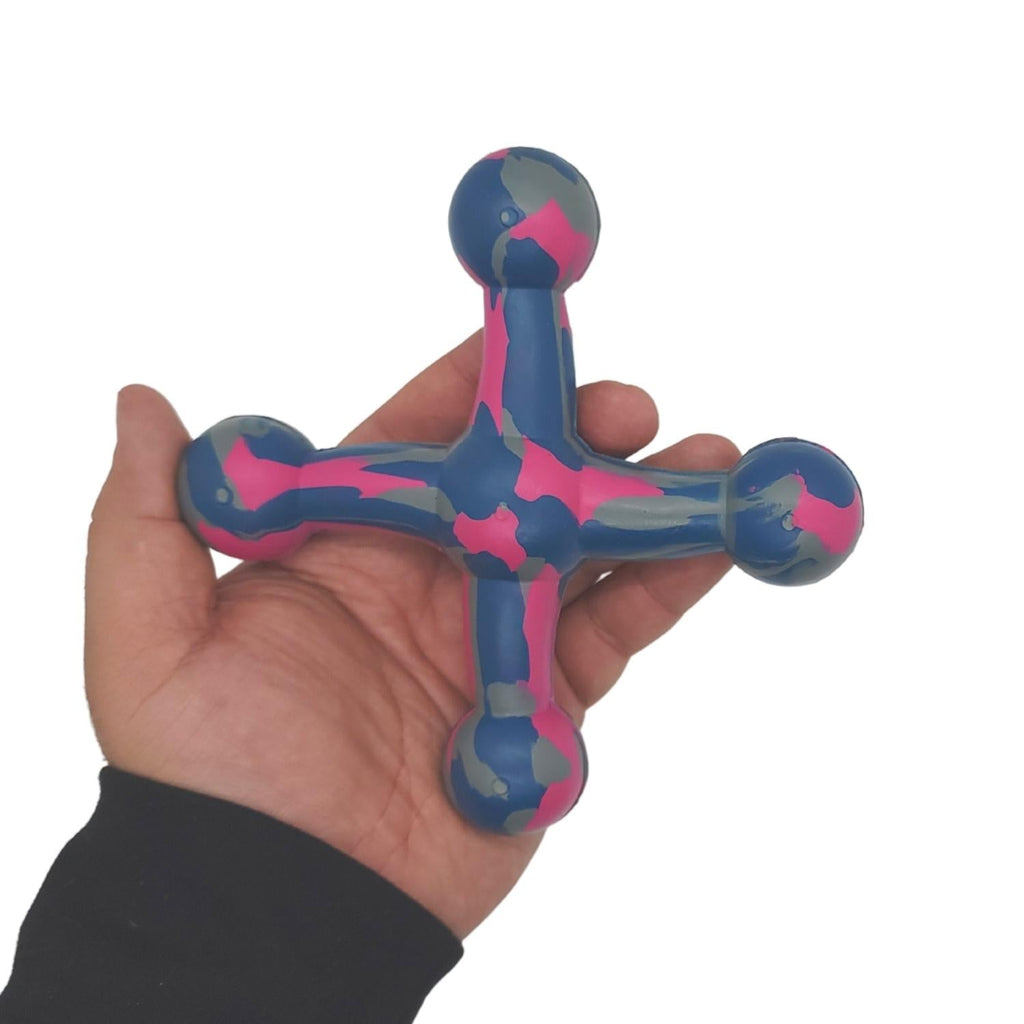 Natural Rubber Jack Dog Toy – Durable, Non - Toxic Chew Toy for Engaging Play and Enhanced Agility - Mac's Got More