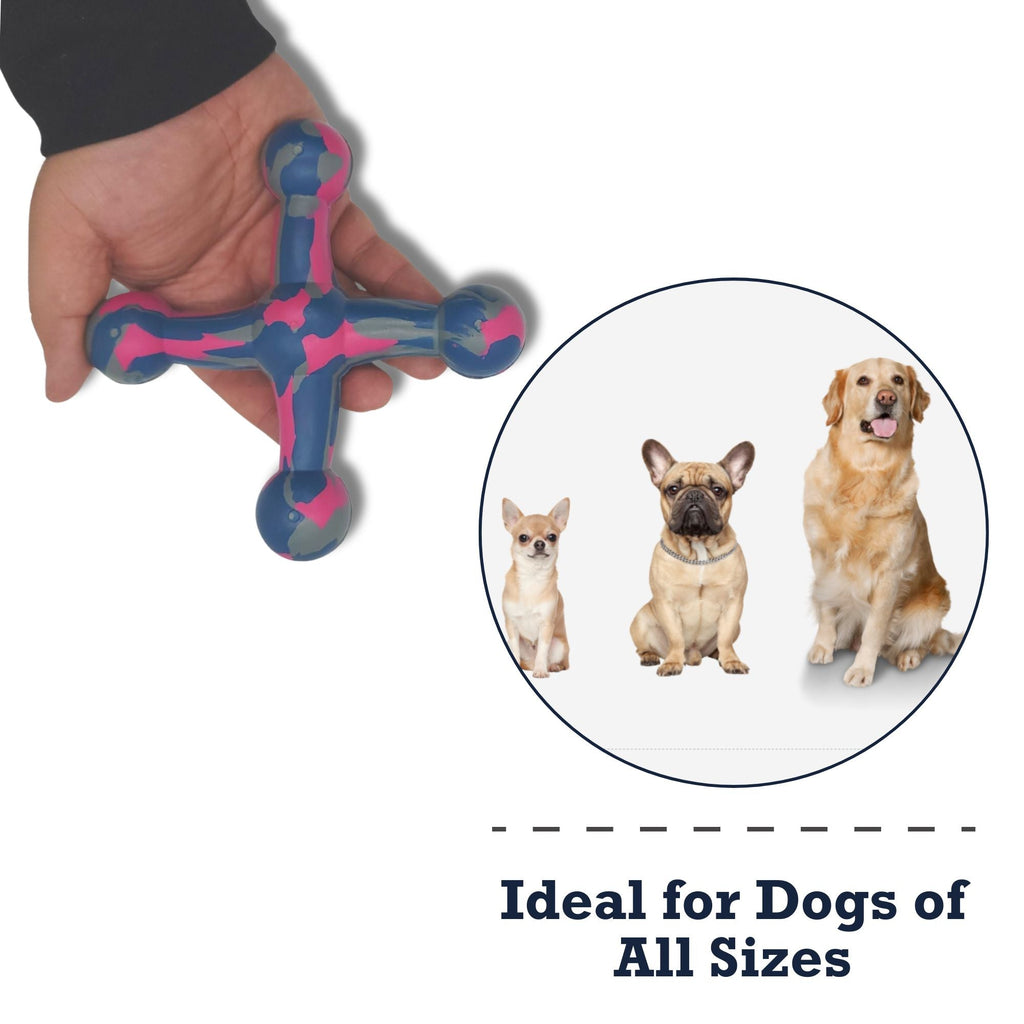 Natural Rubber Jack Dog Toy – Durable, Non - Toxic Chew Toy for Engaging Play and Enhanced Agility - Mac's Got More