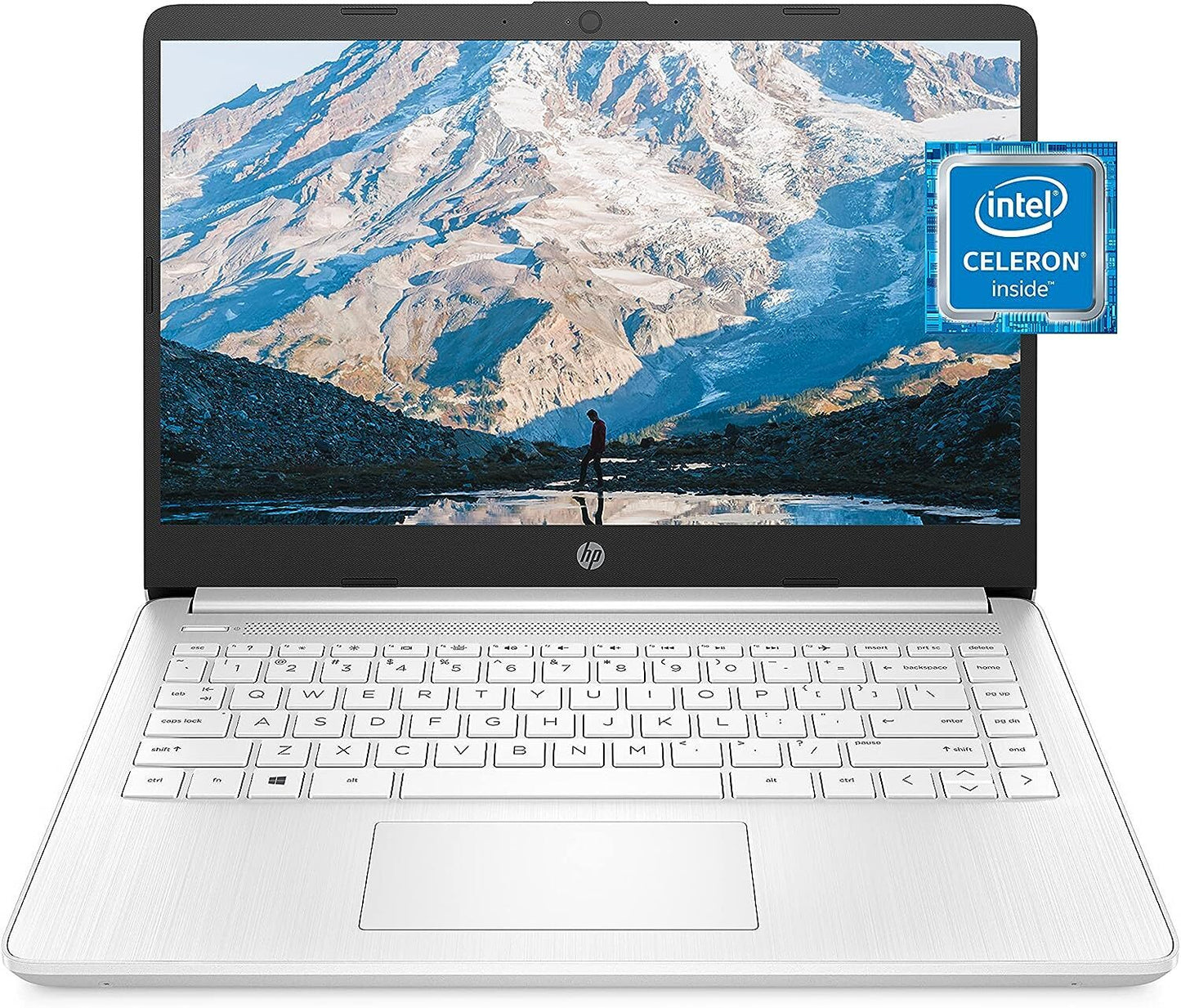 HP 14" 14DQ0052DX  Intel Celeron N4120  White  4 GB/64 GB  Windows 11