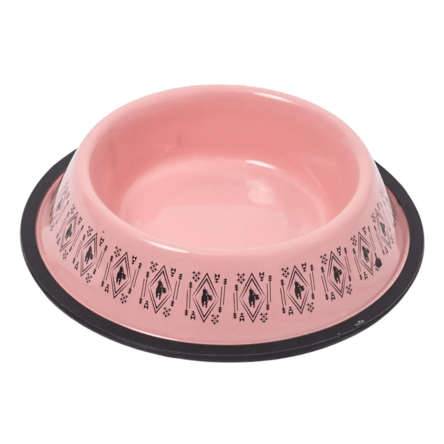 Non - Skid Boho Stainless Steel Dog Bowl – with Whimsical Unicorn Design, Silicone Base for Medium Dogs – 24oz - Mac's Got More