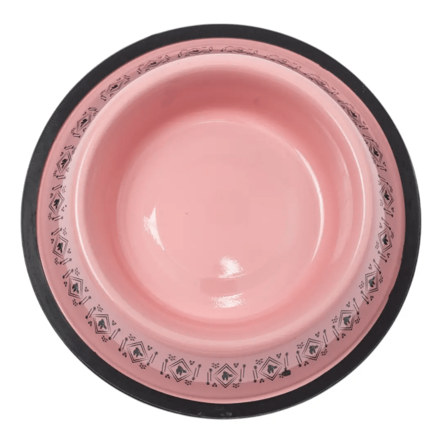 Non - Skid Boho Stainless Steel Dog Bowl – with Whimsical Unicorn Design, Silicone Base for Medium Dogs – 24oz - Mac's Got More