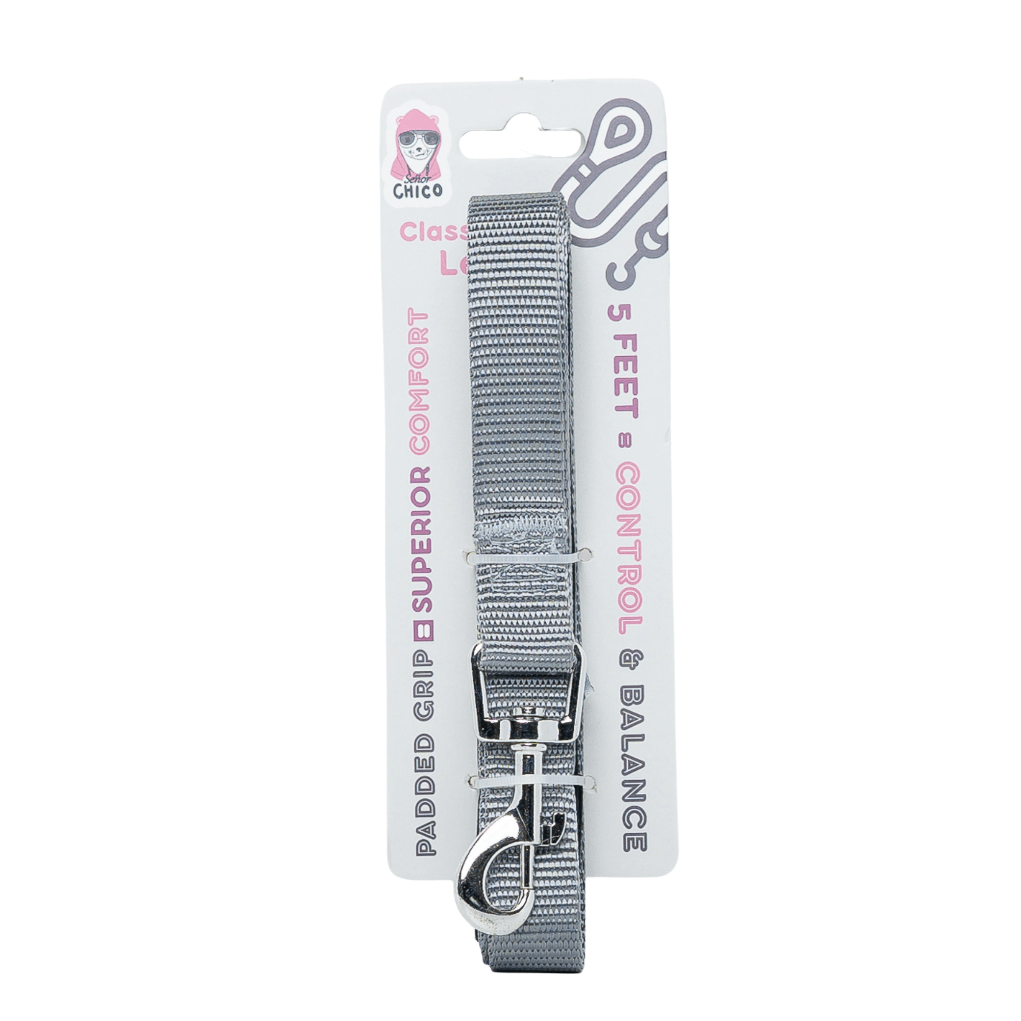 Padded Grip Dog Leash – Durable Nylon, Comfortable, and Secure – 5ft. - Mac's Got More