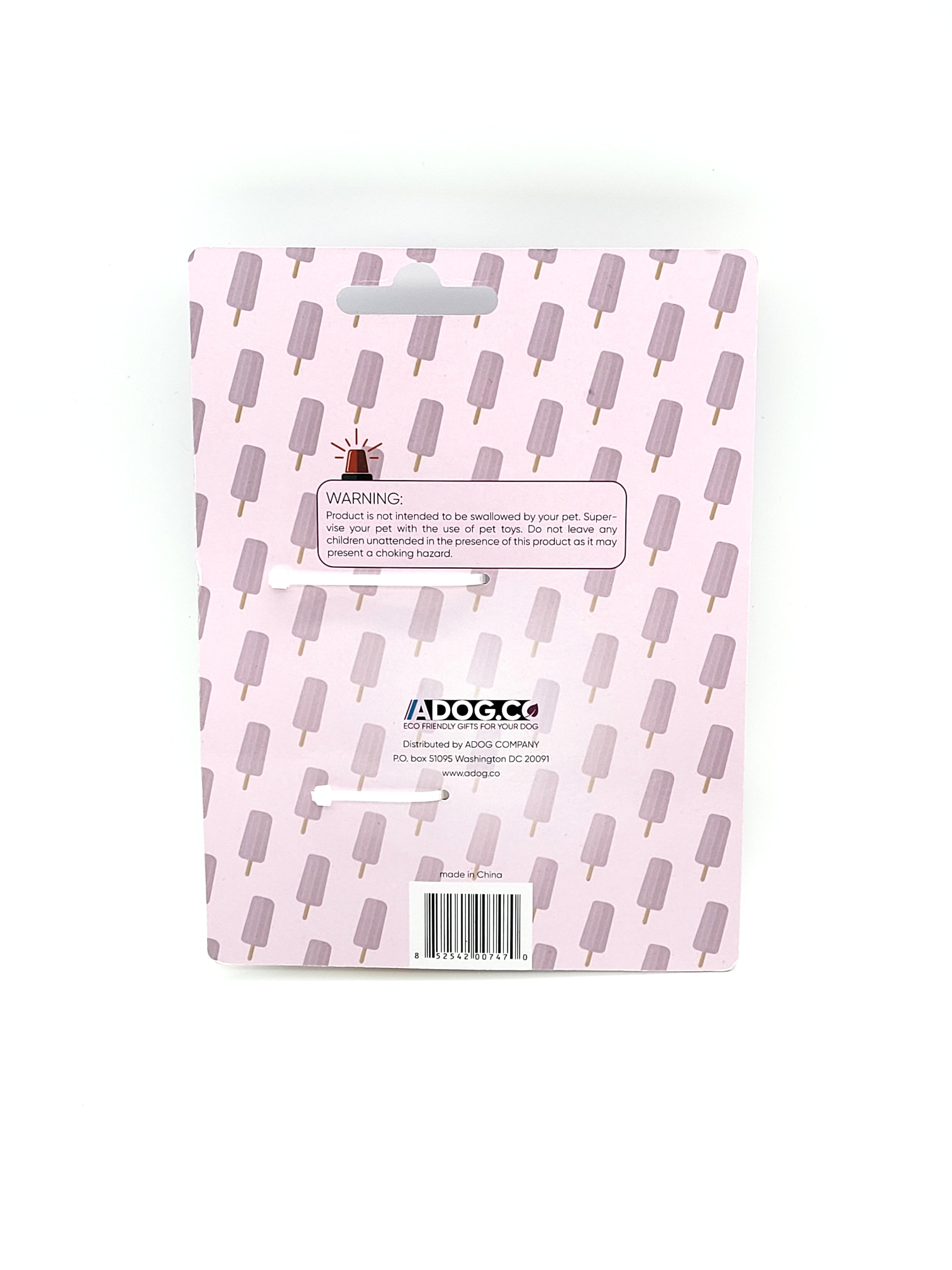 Popsicle - Shaped Freezable Dog Toy – 100% Natural Rubber Chew Toy - Mac's Got More