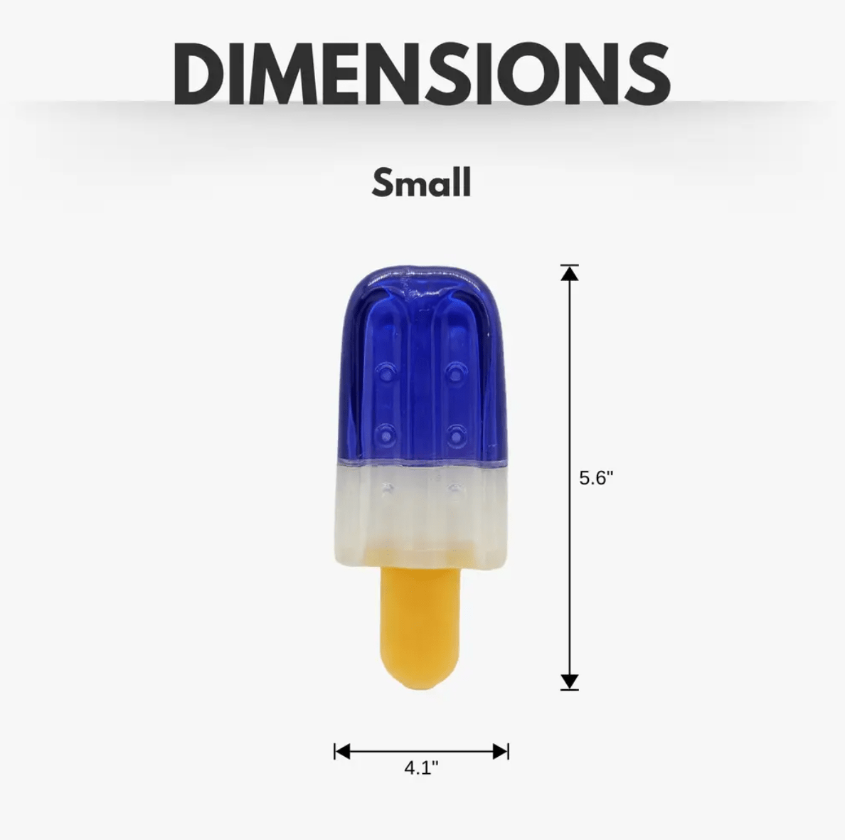 Popsicle - Shaped Freezable Dog Toy – 100% Natural Rubber Chew Toy - Mac's Got More