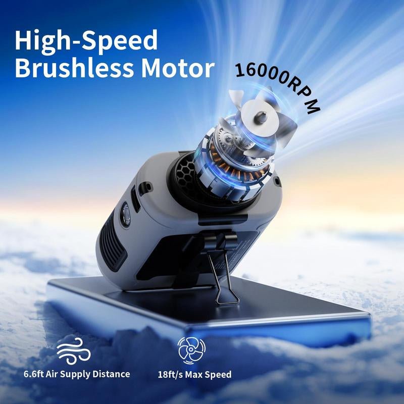 Portable 10,000mAh Power Bank: 3 - in - 1 Fan, Torch & LED Light - Mac's Got More