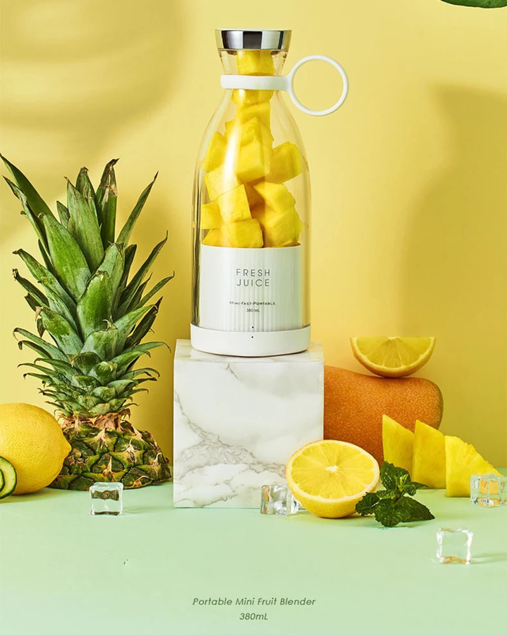 Portable Blender Juicer 350ML Mixeur Wireless Rechargeable Mini USB Juicer Cup Fruit Mixer Travel Bottle Smoothie Extractor - Mac's Got More