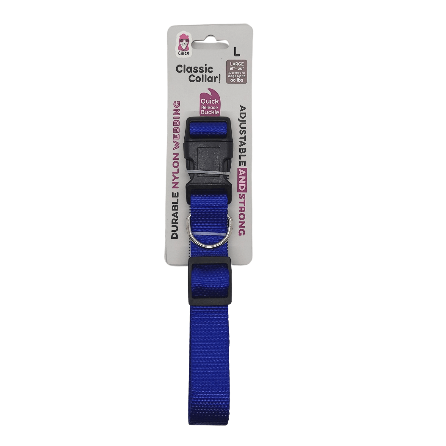 Quick - Release Nylon Dog Collar – Stylish & Durable, Adjustable Fit - Mac's Got More