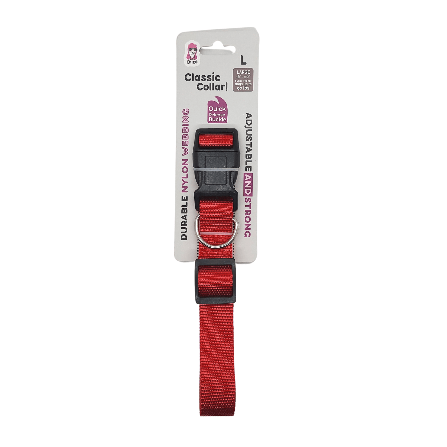 Quick - Release Nylon Dog Collar – Stylish & Durable, Adjustable Fit - Mac's Got More