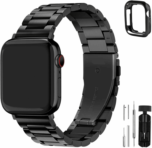Stainless Steel Band Strap + Case For Apple Watch Series 8 7 6 5 4 SE 41/44/45mm