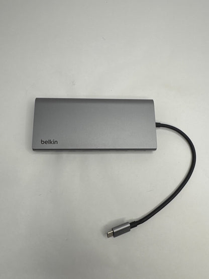 Belkin Connect USB-C 8-in-1 Hub – Dual HDMI Display, 100W PD, Ethernet, SD, USB for MacBook & USB-C Laptops