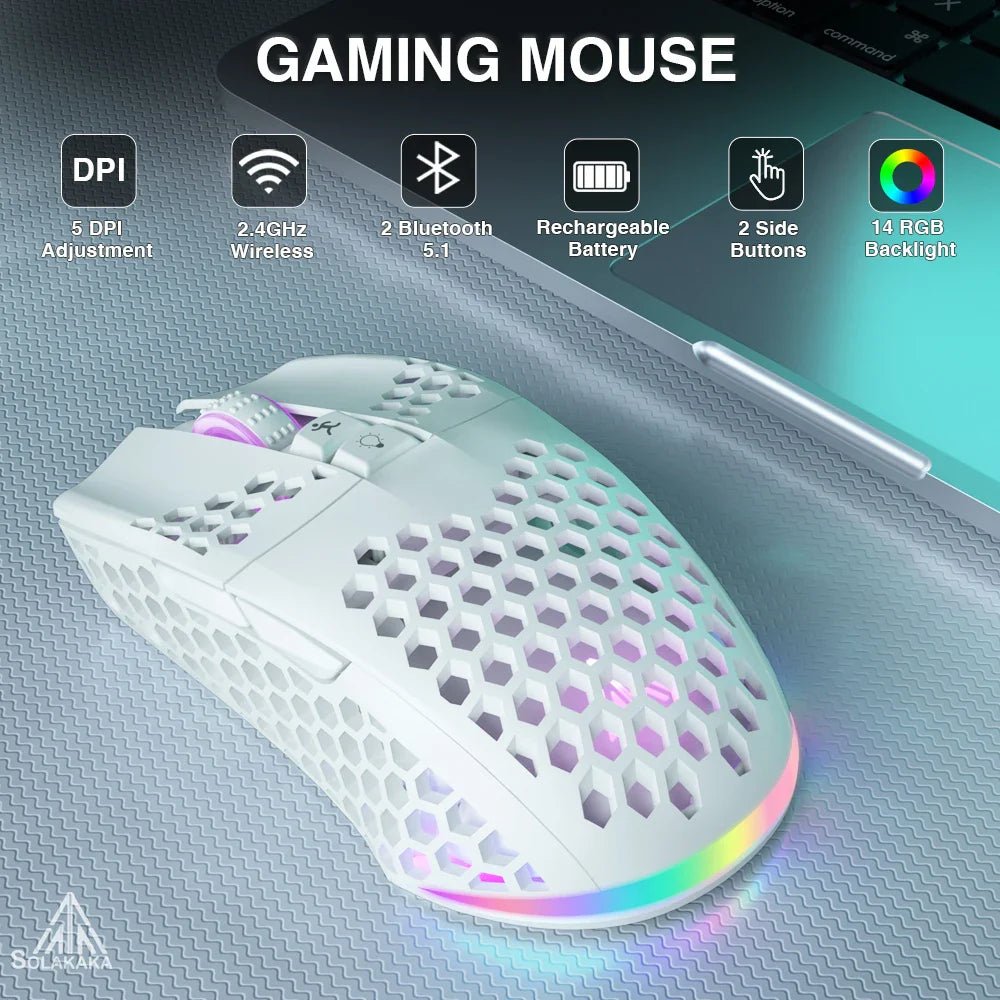 SM600 3 - Mode Connection Wireless Gaming Mouse - Mac's Got More