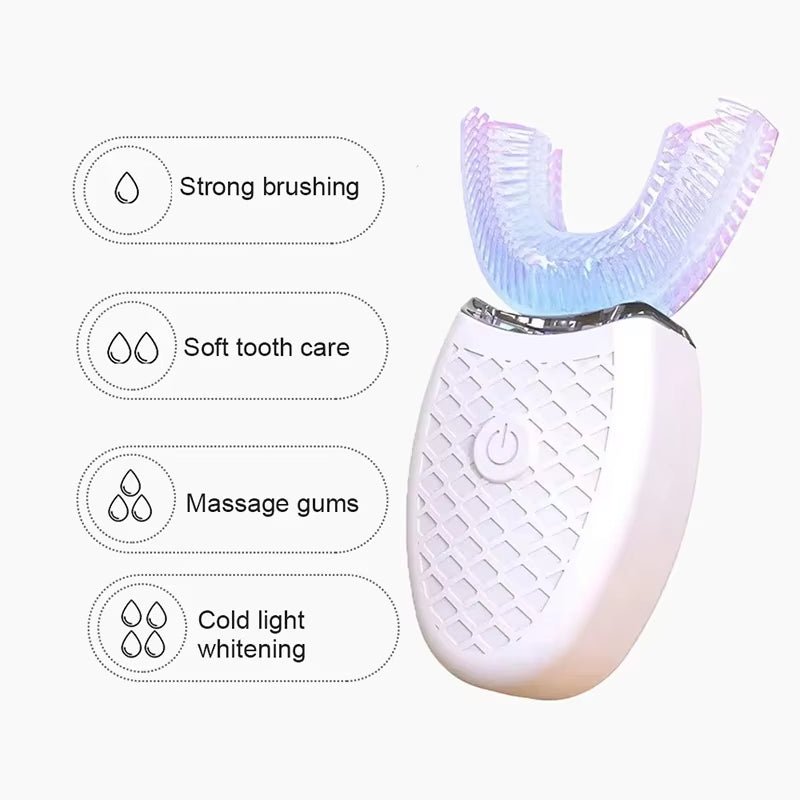 SonicGlow™ 360° Electric Toothbrush: USB Rechargeable Automatic Toothbrush for Deep, Effortless Cleaning - Mac's Got More