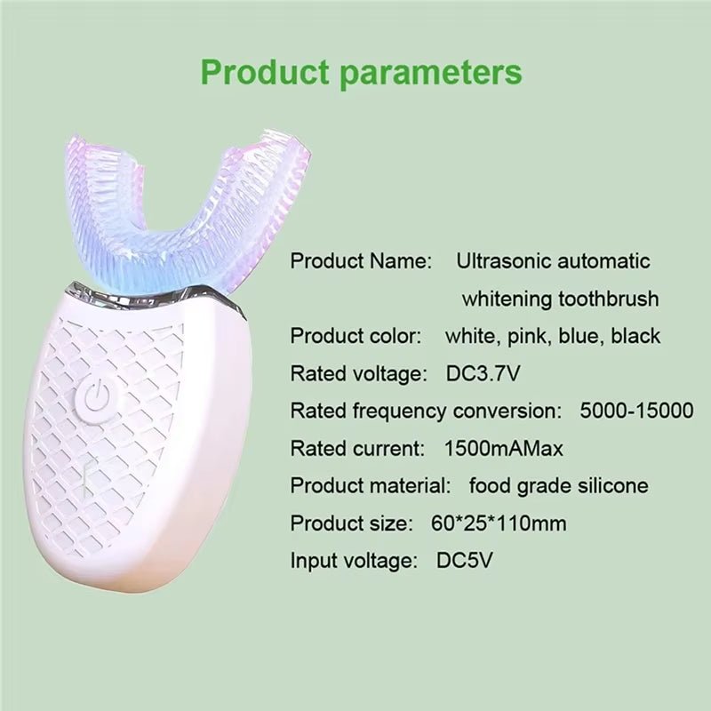 SonicGlow™ 360° Electric Toothbrush: USB Rechargeable Automatic Toothbrush for Deep, Effortless Cleaning - Mac's Got More