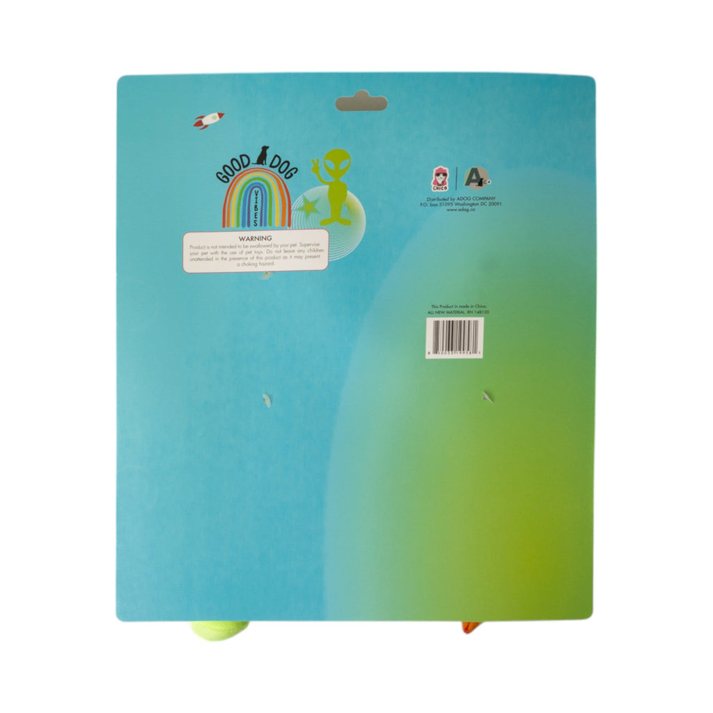 Space Alien & Rocket Plush Dog Toy Gift Set – with Squeaker & Crinkle Paper for Fun Play - Mac's Got More