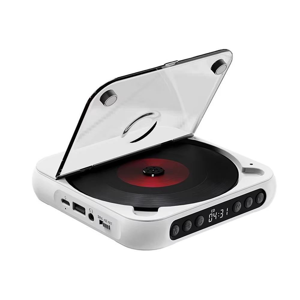 SpinWave™ Portable CD & Bluetooth Music Player – Classic Sound Meets Modern Freedom - Mac's Got More
