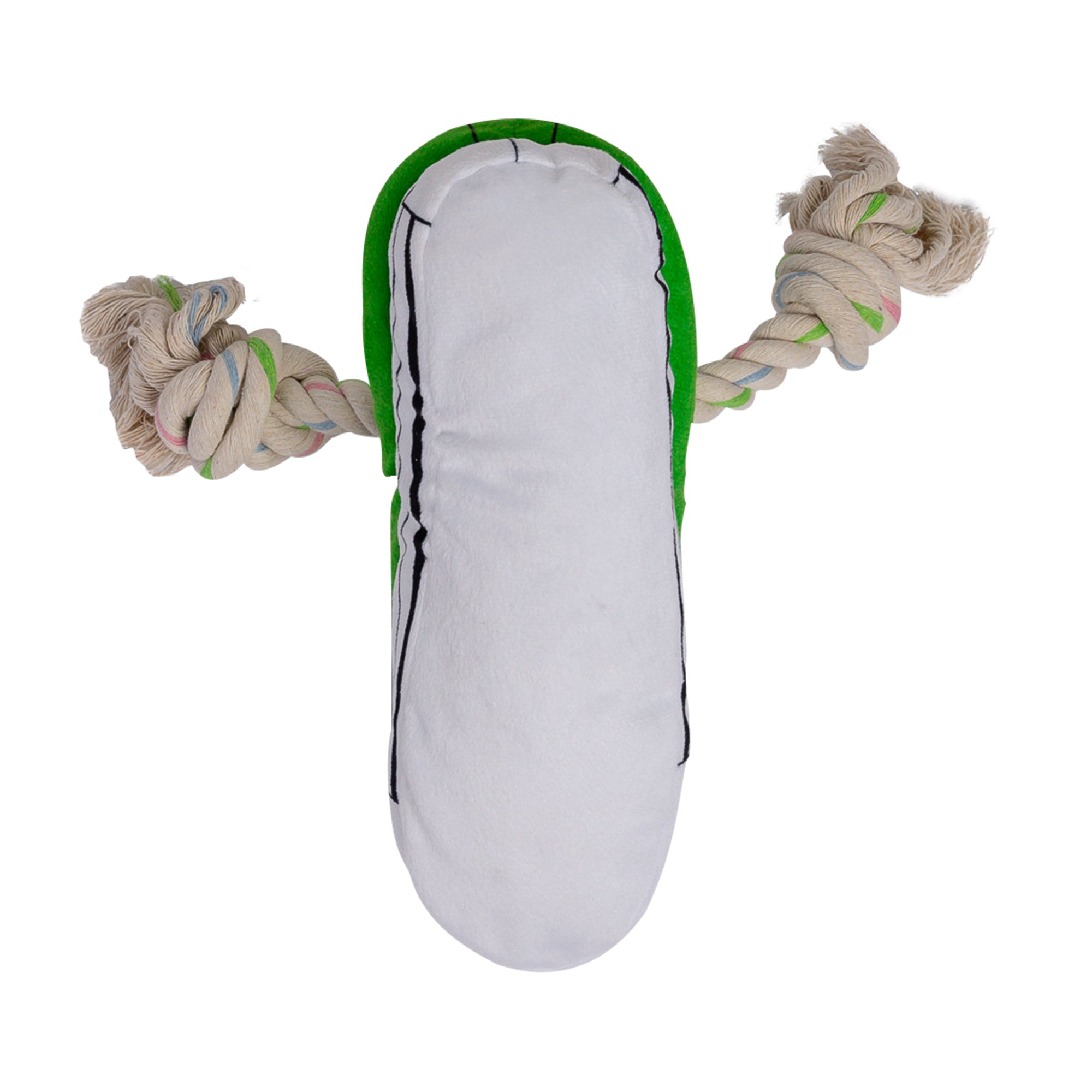 Squeaky Comfort Plush Sneaker Dog Toy – with Treat Compartment, Safe & Durable – Green - Mac's Got More
