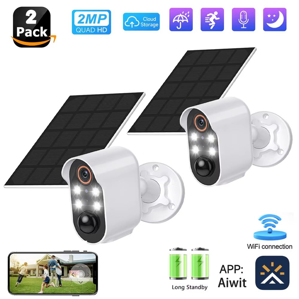 SunGuard 360: Solar - Powered WiFi PTZ Security Camera with 1080P HD Surveillance - Mac's Got More