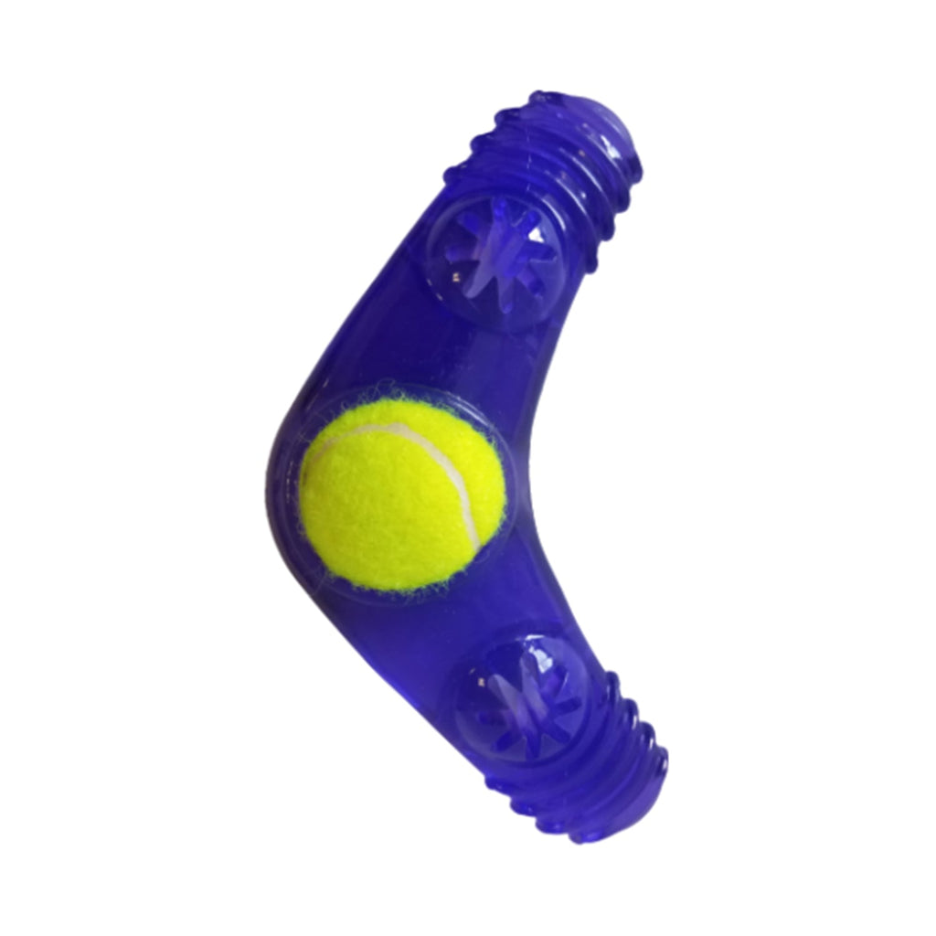 Tennis Ball Dog Toy Variety Pack (Boomerang, 3 - Bone Squeaker, Orange Squeaker) - Mac's Got More