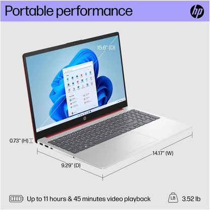 HP Laptop 15-FD + Intel Pentium + 16GB RAM / 128GB SSD – 15.6" Display