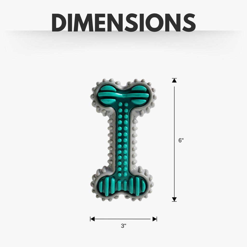 TPR Dental Bone Dog Chew Toy – Ultimate Oral Care & Fun for Light to Medium Chewers - Mac's Got More