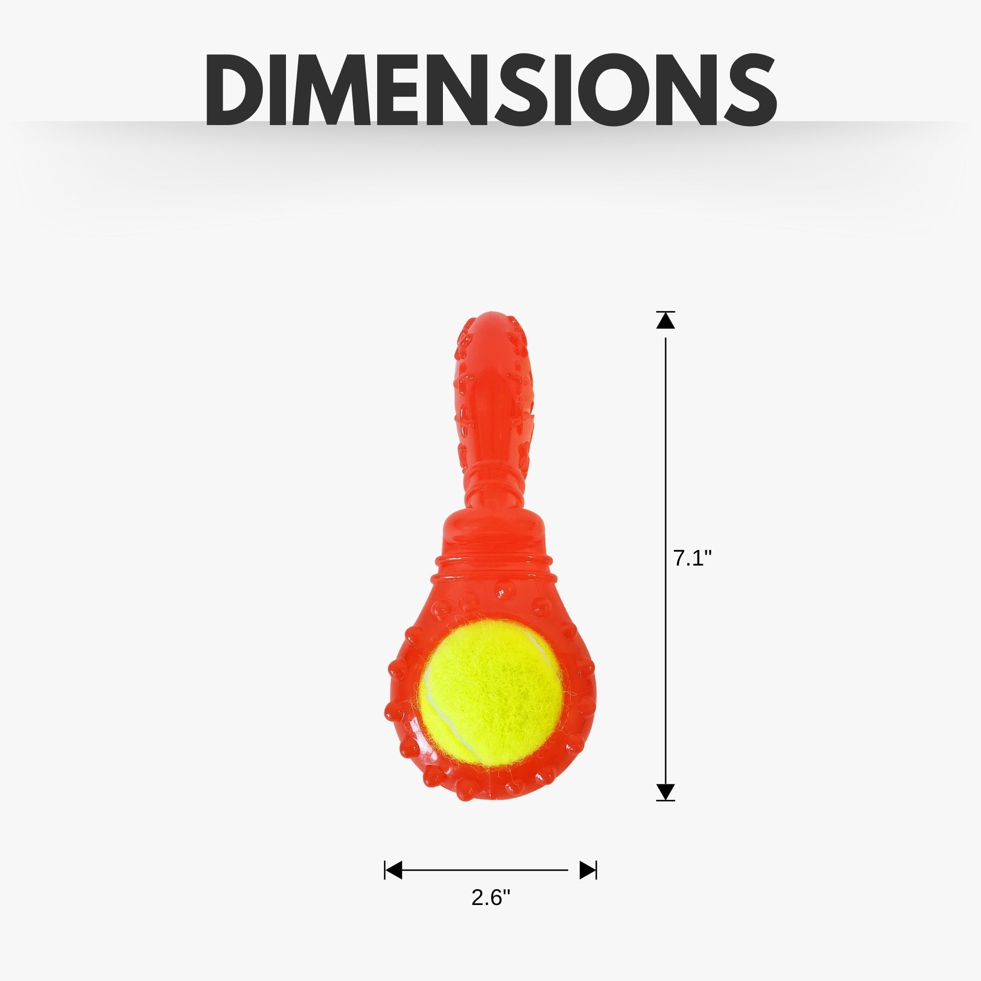 TPR Interactive Dog Chew Toy with Detachable Squeaker & Treat Fill - Mac's Got More