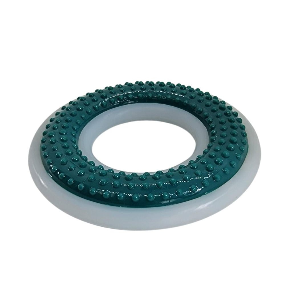 TPR & Nylon Dental Chew Ring Toy for Dogs - Ideal for Aggressive Chewers – (4" Diameter) - Mac's Got More