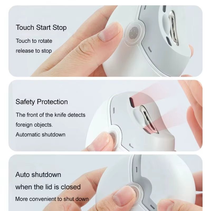 TrimEase Pro: Electric Nail Clippers with Light – Safe, Smooth & Effortless Grooming for All Ages - Mac's Got More