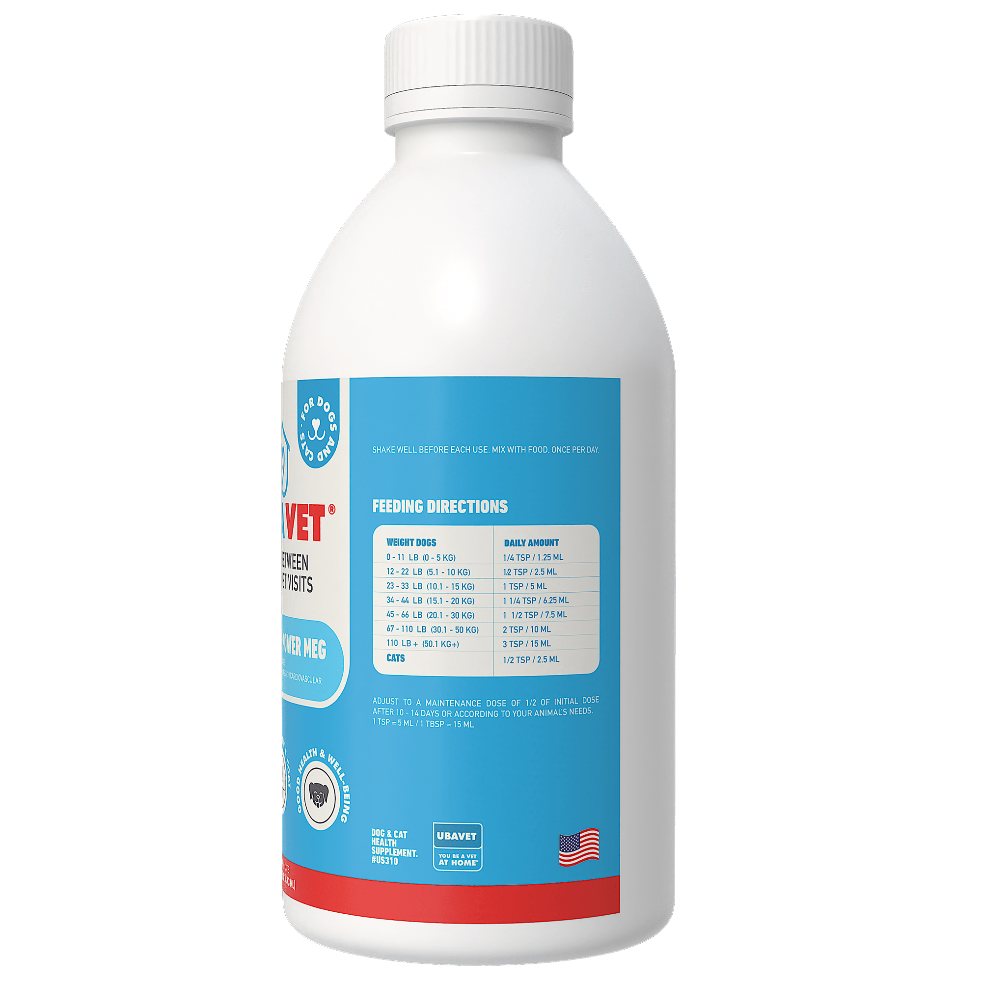 UBAVET Joint Power MEG Maximum Joint Support Liquid for Dogs & Cats - Mac's Got More