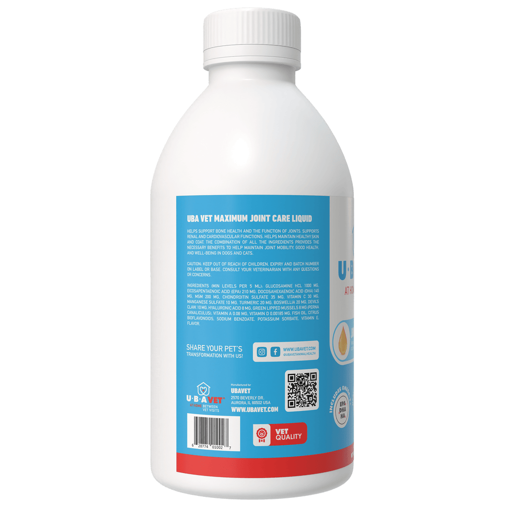 UBAVET Joint Power MEG Maximum Joint Support Liquid for Dogs & Cats - Mac's Got More