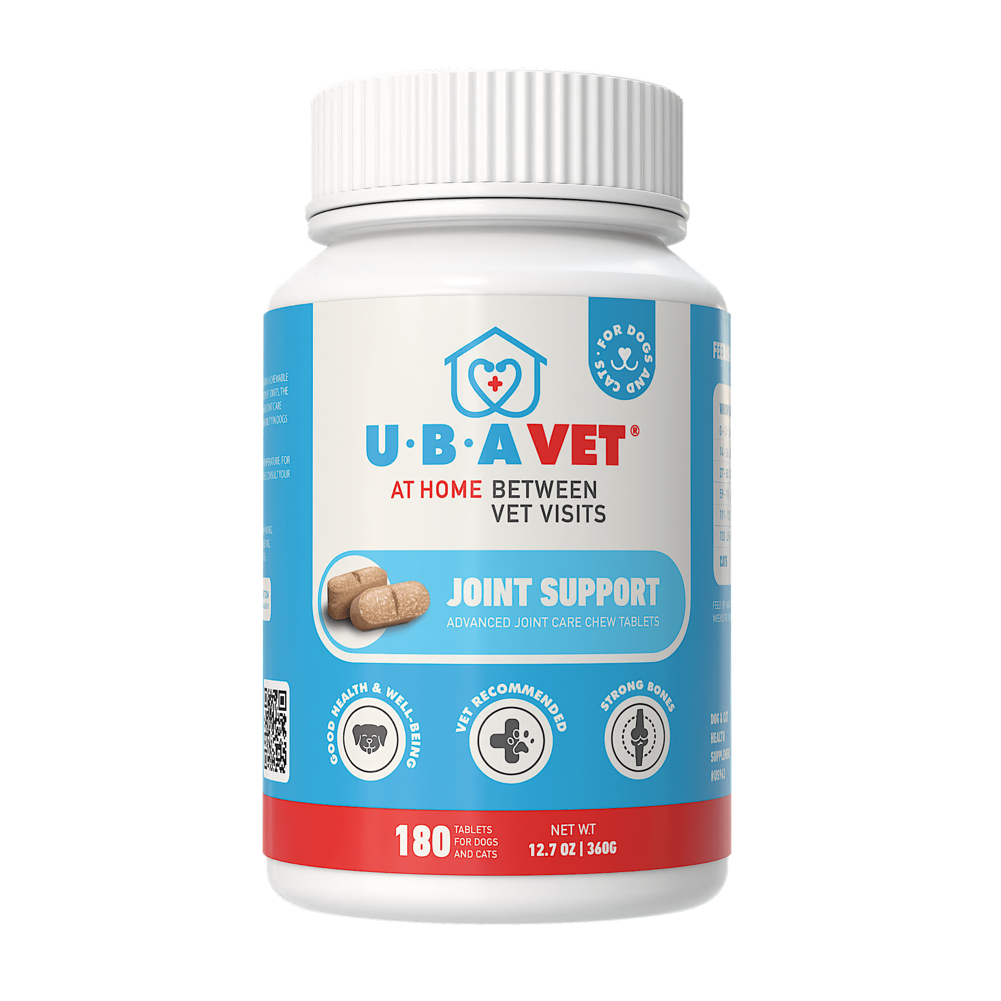 UBAVET Joint Support Advanced Joint Care Chew Tablets for Dogs & Cats - Mac's Got More