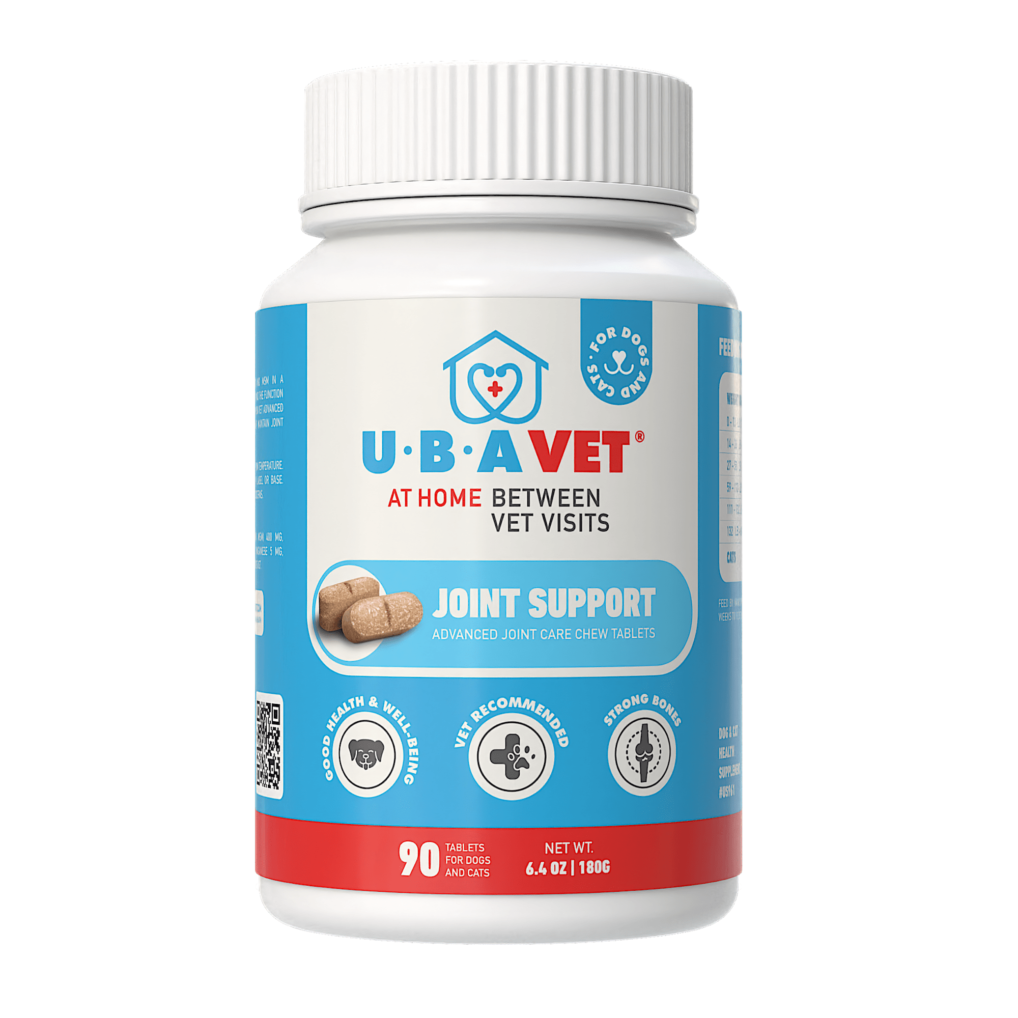UBAVET Joint Support Advanced Joint Care Chew Tablets for Dogs & Cats - Mac's Got More
