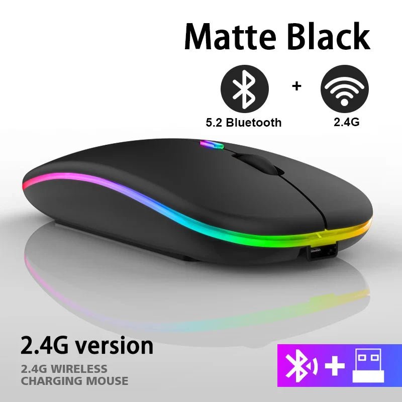 Wireless Mouse RGB Rechargeable Bluetooth - Mac's Got More