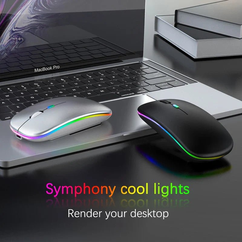 Wireless Mouse RGB Rechargeable Bluetooth - Mac's Got More