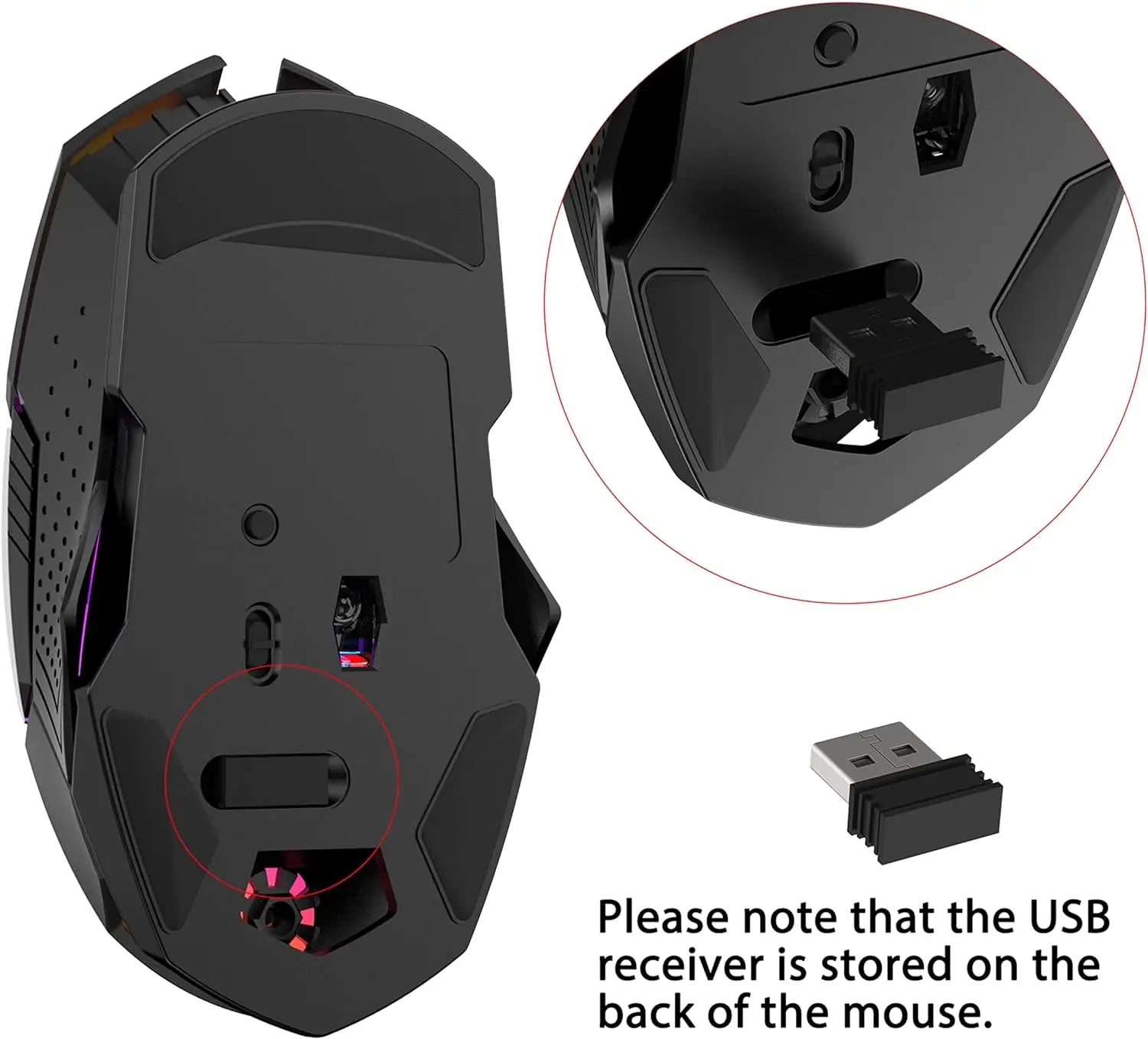 X18 Wireless Gaming Mouse 2.4G 7 RGB - Mac's Got More