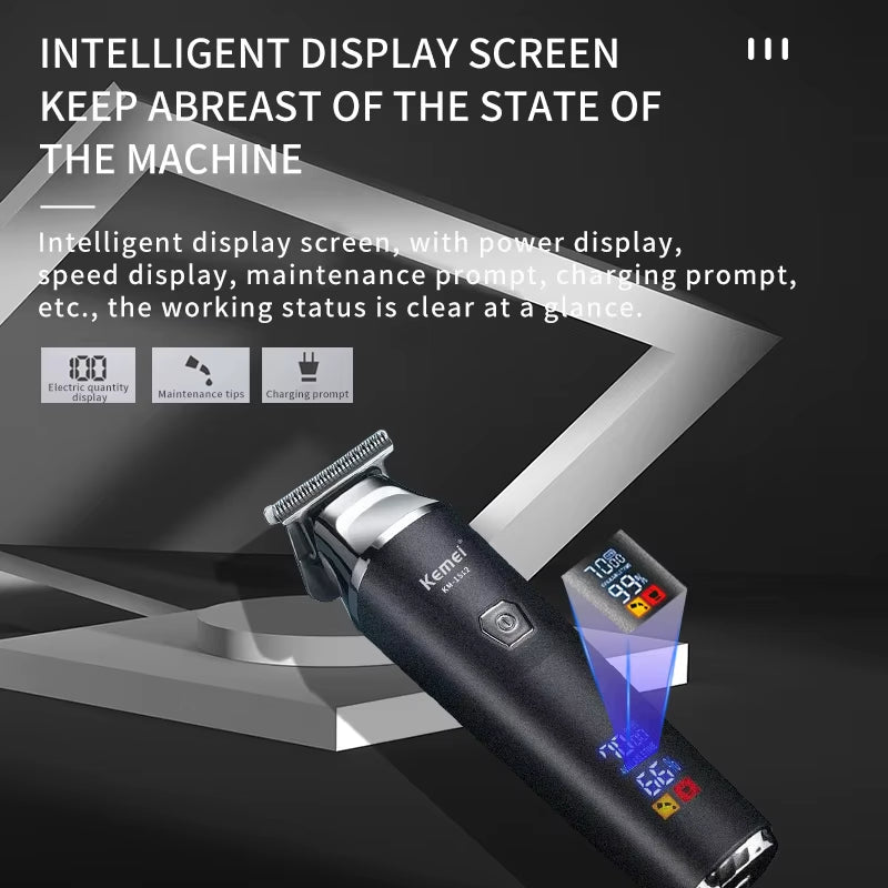 ZeroBlade™ Pro: Cordless 7000RPM Hair Trimmer with LCD Display - Mac's Got More